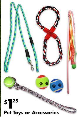 Dollar Tree Pet toys or accessories offer