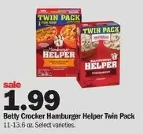 Meijer Betty Crocker Hamburger Helper Twin Pack 11-13.6 oz offer