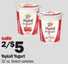 Meijer Yoplait Yogurt 32 oz offer