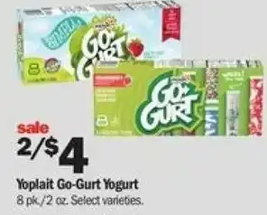 Meijer Yoplait Go-Gurt Yogurt 2 oz offer