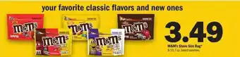 Meijer M&M's Share Size Bag 8-10.7 oz offer