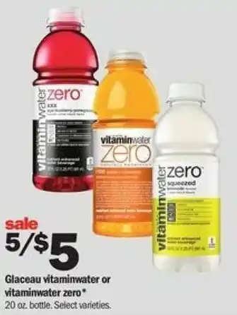 Glaceu Vitaminwater Or Vitaminwater Zero 20 oz