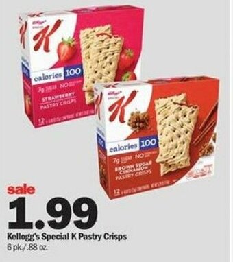 Meijer Kellogg's Special K Pastry Crisps offer