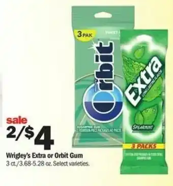 Meijer Wrigley's Extra Or Orbit Gum offer