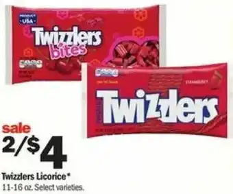 Meijer Twizzlers Licorice 11-16 oz offer