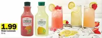 Meijer Meijer Lemonade 52 oz offer