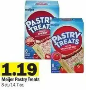 Meijer Meijer Pastry Treats 14.7 oz offer