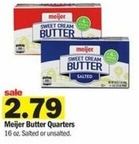 Meijer Meijer Butter Quarters 16 oz offer