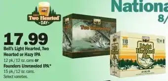 Meijer Bell's Light Hearted, Two Hearted Or Hazy IPA offer