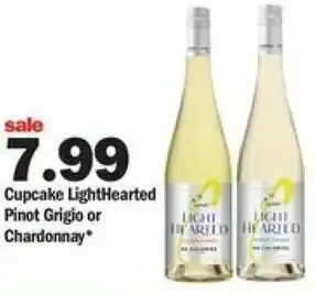 Meijer Cupcake LightHearted Pinot Grigio Or Chardonnay offer