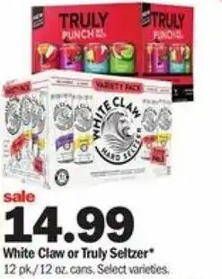 Meijer White Claw or Truly Seltzers offer