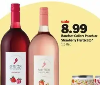 Meijer Barefoot Cellars Peach Or Strawberry Fruitscato 1,5 Liter offer