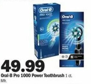Meijer Oral-B Pro 1000 Power Toothbrush offer