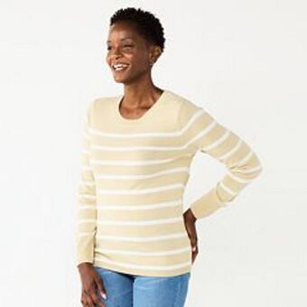 Kohl's Women's croft & barrow® extra soft crewneck sweater offer