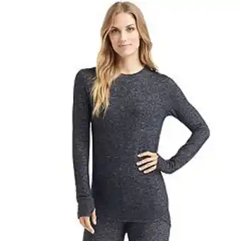 Kohl's Women's cuddl duds® soft knit long sleeve crewneck top offer
