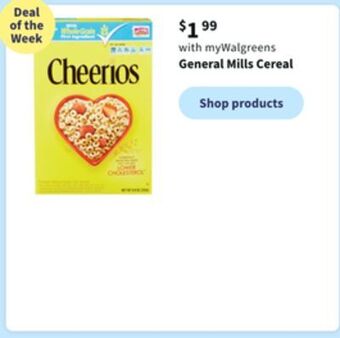 Walgreens General mills cereal offer