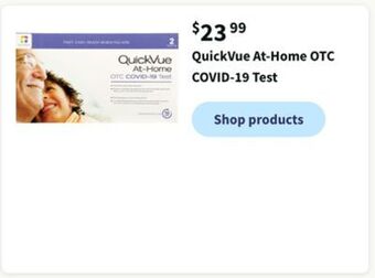 Walgreens Quickvue at-home otc covid-19 test offer
