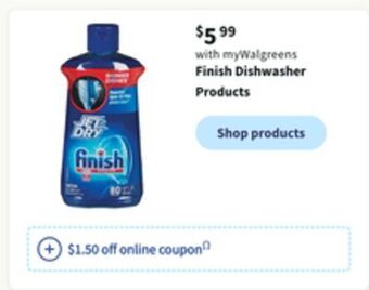 Walgreens Finish dishwasher products offer