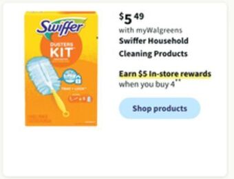 Walgreens Swiffer household cleaning products offer