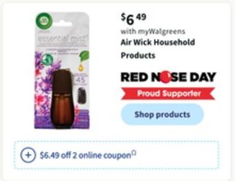 Walgreens Air wick household products offer