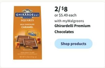 Walgreens Ghirardelli premium chocolates offer