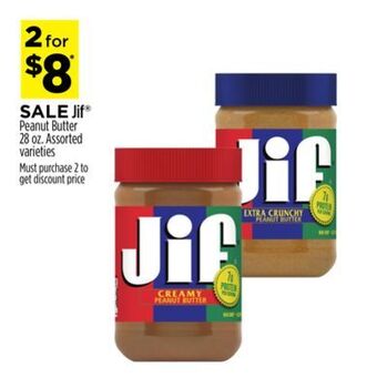 Dollar General Jif® peanut butter offer