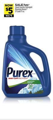 Dollar General Purex® liquid laundry detergent mountain breeze® offer
