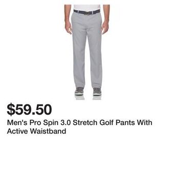 Belk Men's pro spin 3.0 stretch golf pants with active waistband offer