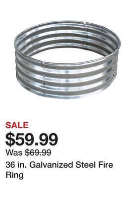 Tractor Supply Company 36 in. galvanized steel fire ring offer