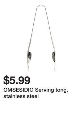 Ikea Ömsesidig serving tong, stainless steel offer