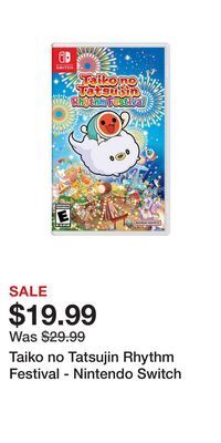 Game Stop Taiko no tatsujin rhythm festival - nintendo switch offer