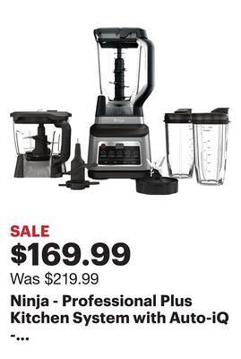 Best Buy Ninja - professional plus kitchen system with auto-iq - black/stainless steel offer