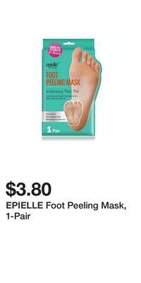 Big Lots Foot peeling mask, 1-pair offer