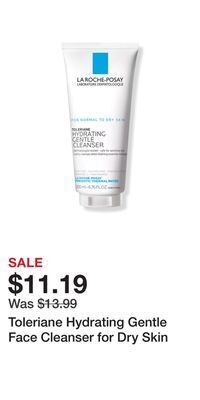 Ulta Beauty Toleriane hydrating gentle face cleanser for dry skin offer