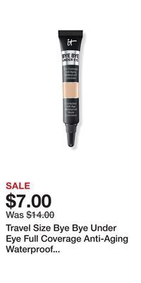 Ulta Beauty Travel size bye bye under eye full coverage anti-aging waterproof concealer offer