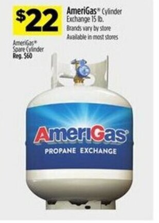 Dollar General AmeriGas Cylinder Exchange 15 lb. offer