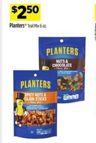 Dollar General Planters Trail Mix 6 oz offer