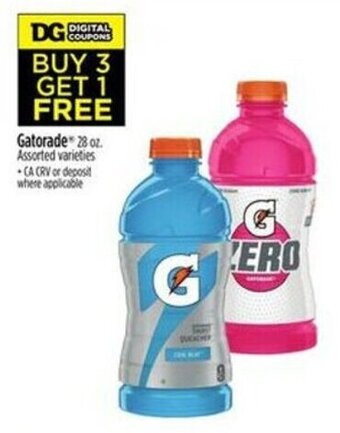 Dollar General Gatorade 28 oz offer