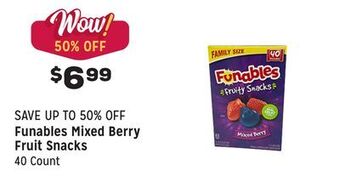 Grocery Outlet Mixed berry fruit snacks offer