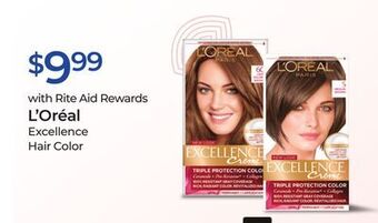 Rite Aid L'oreal excellence hair color offer
