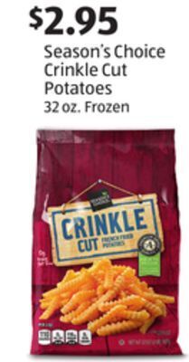 Aldi Season's choice crinkle cut potatoes offer