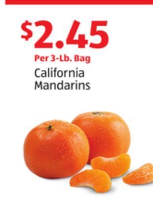 Aldi California mandarins offer