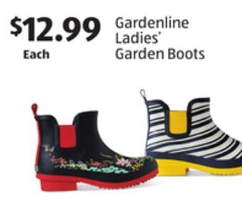 Aldi Gardenline ladies' garden boots offer