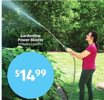 Aldi Gardenline power blaster offer