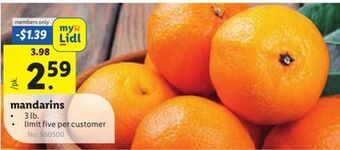 Lidl Mandarins offer
