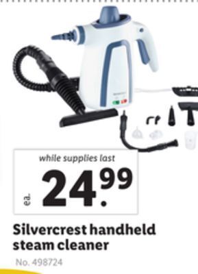 Lidl Silvercrest handheld steam cleaner offer