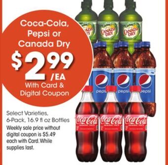 Kroger Coca-cola, pepsi or canada dry offer