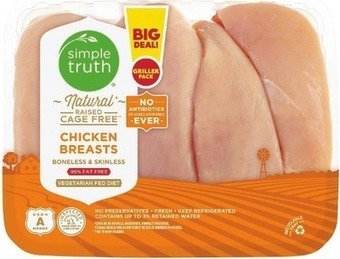 Kroger Simple truth natural cage-free boneless skinless chicken breast offer