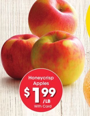 Kroger Honeycrisp apples offer