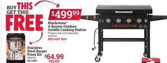 Ace Hardware Blackstone® 4-burner outdoor griddle cooking station offer